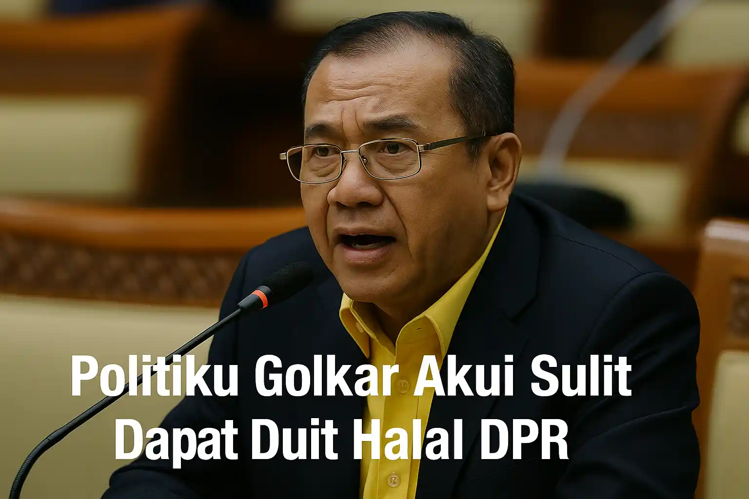 Politikus Golkar Akui Sulit Dapat Duit Halal DPR