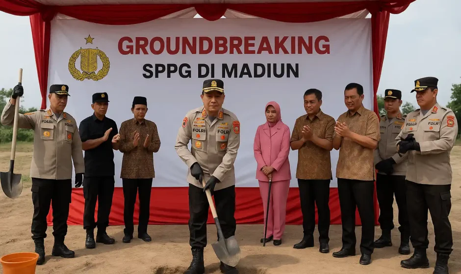 Polri Resmikan Groundbreaking SPPG di Madiun