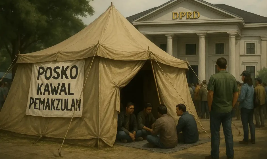 Posko DPRD Kawal Pemakzulan Sudewo Didirikan Warga Pati