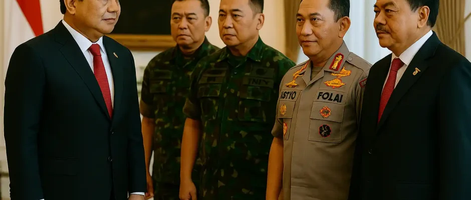 Prabowo Panggil Pejabat Bahas Stabilitas Nasional