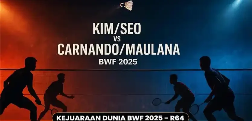 Prediksi Kim/Seo vs Carnando/Maulana BWF 2025