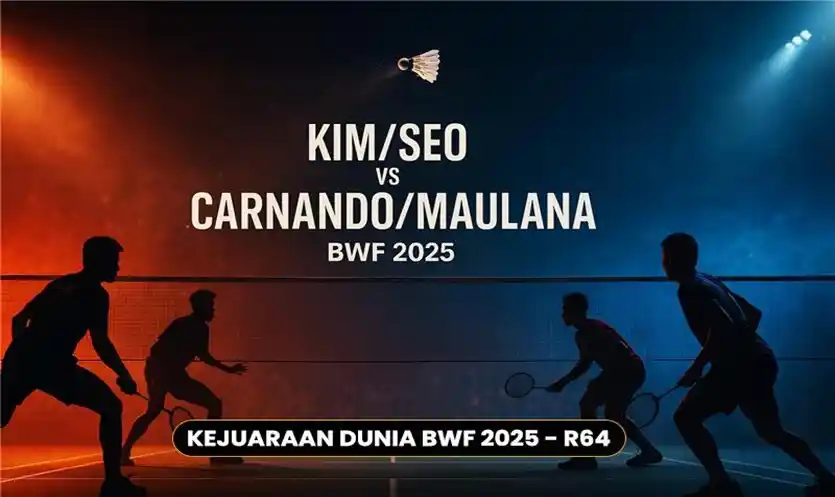 Prediksi Kim/Seo vs Carnando/Maulana BWF 2025: Duel Drive, Net Kill, dan Stamina Ralinya