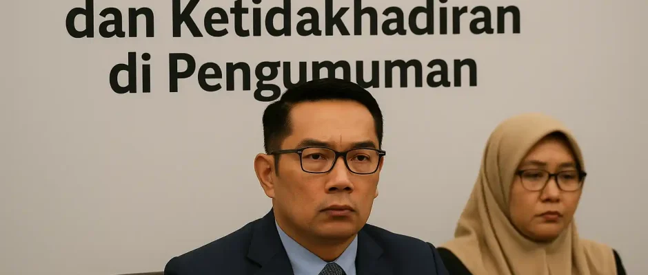 Ridwan Kamil DNA dan Ketidakhadiran di Pengumuman