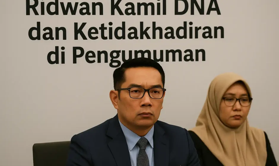 Ridwan Kamil DNA dan Ketidakhadiran di Pengumuman