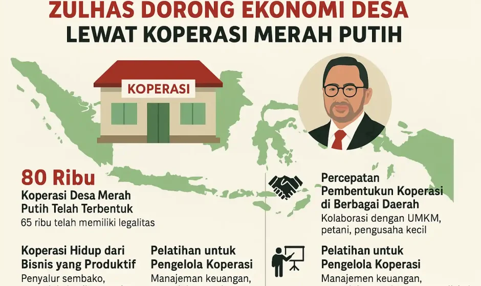 Zulhas Dorong Ekonomi Desa Lewat Koperasi Merah Putih