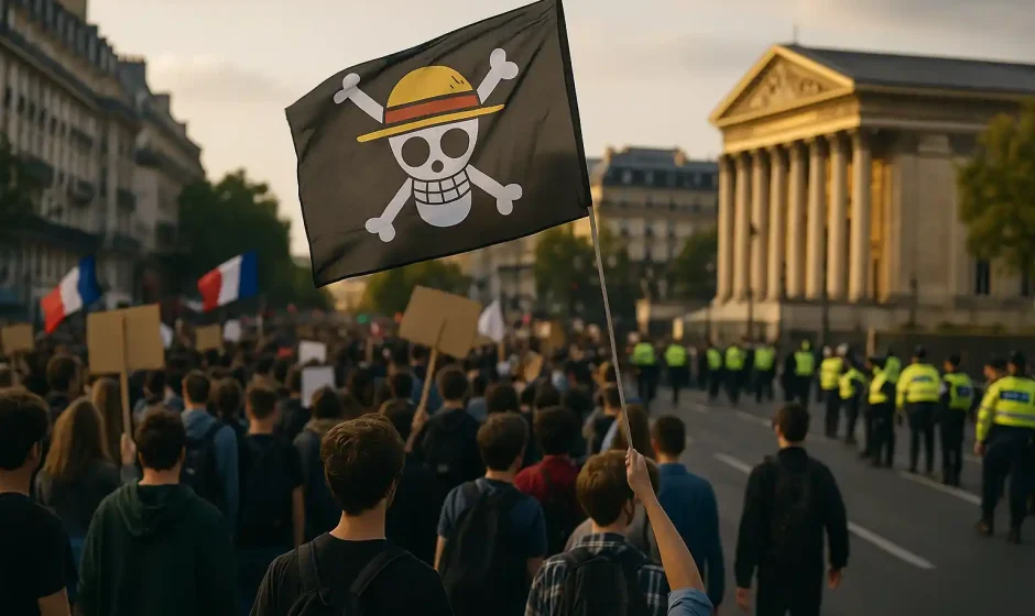 Bendera One Piece Demo Menjalar dari RI ke Nepal, Prancis