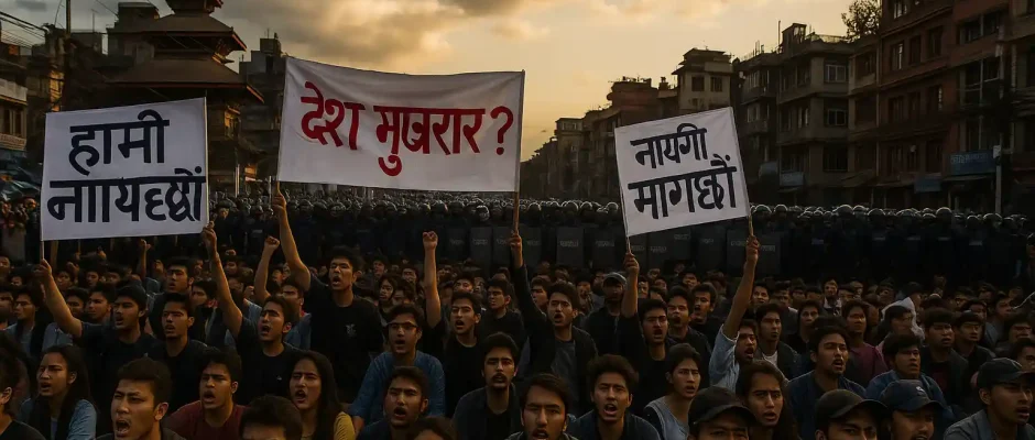 Demo Besar Nepal Meletup dari Video Pidato Pelajar