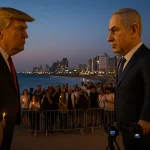 Instalasi Seni Tel Aviv Sindir Trump Netanyahu