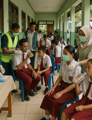 Keracunan MBG Ciamis Puluhan Siswa Dirawat