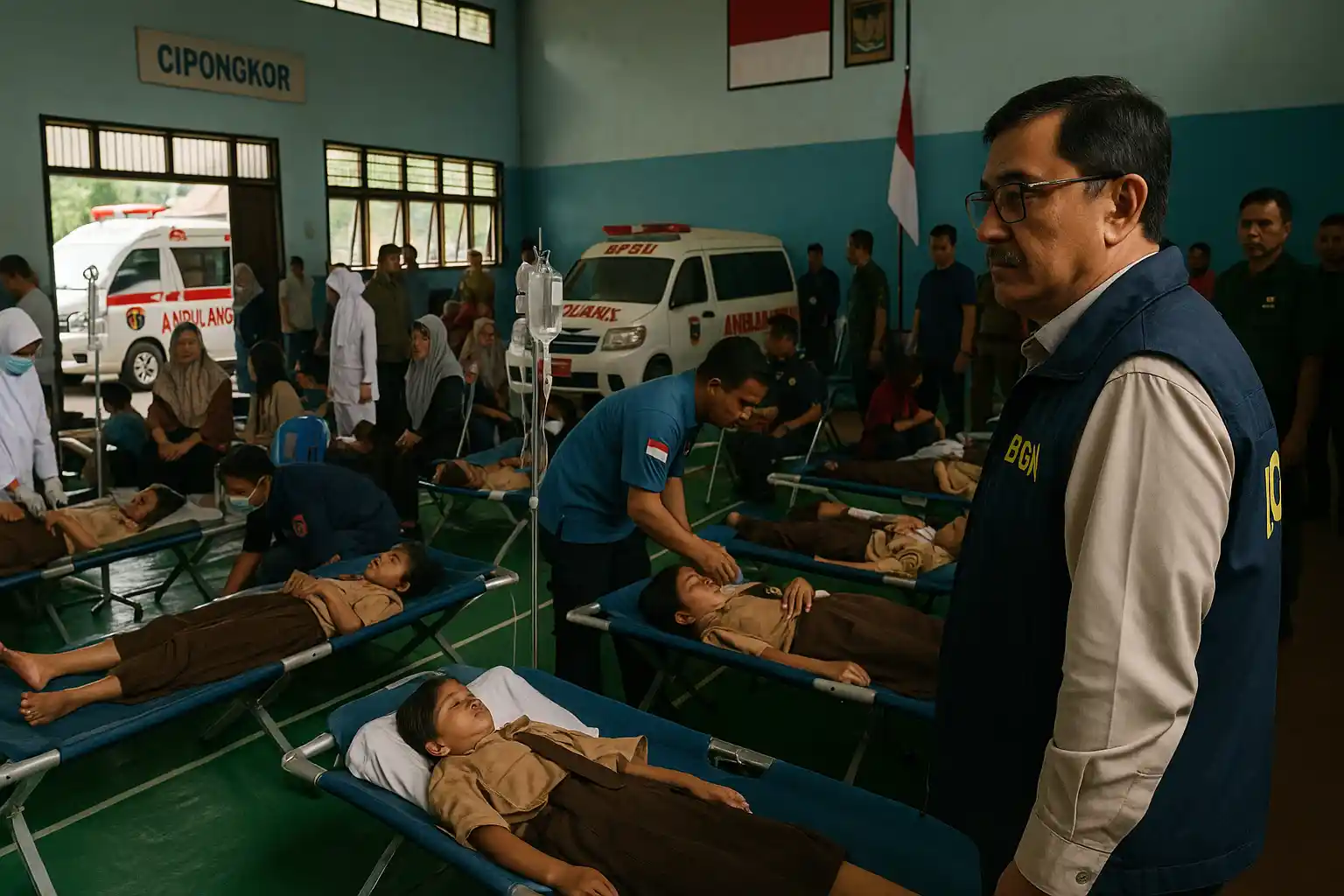 Keracunan MBG Cipongkor Ratusan Siswa Ditangani