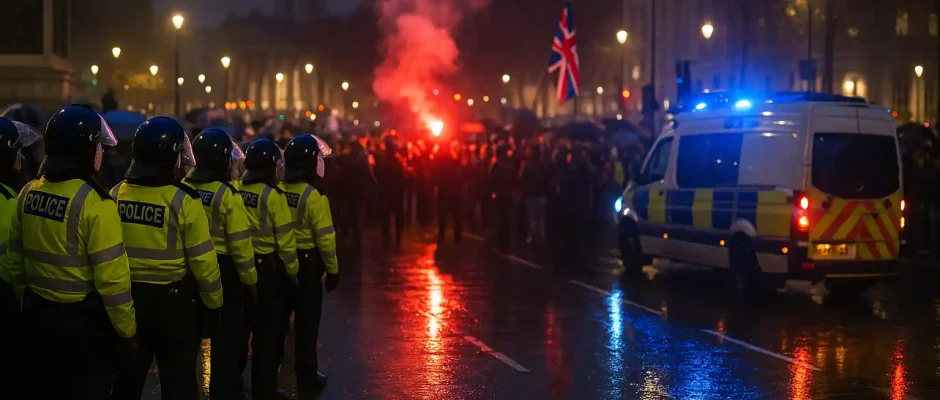Kericuhan demo, bentrokan polisi London rusuh besar
