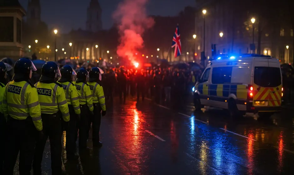 Kericuhan demo, bentrokan polisi London rusuh besar