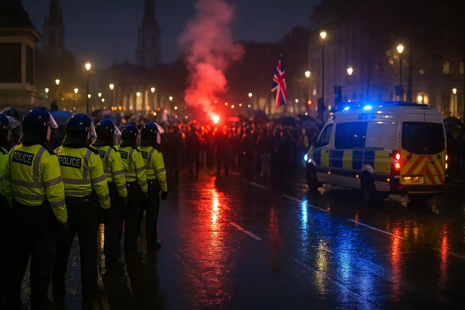 Kericuhan demo, bentrokan polisi London rusuh besar