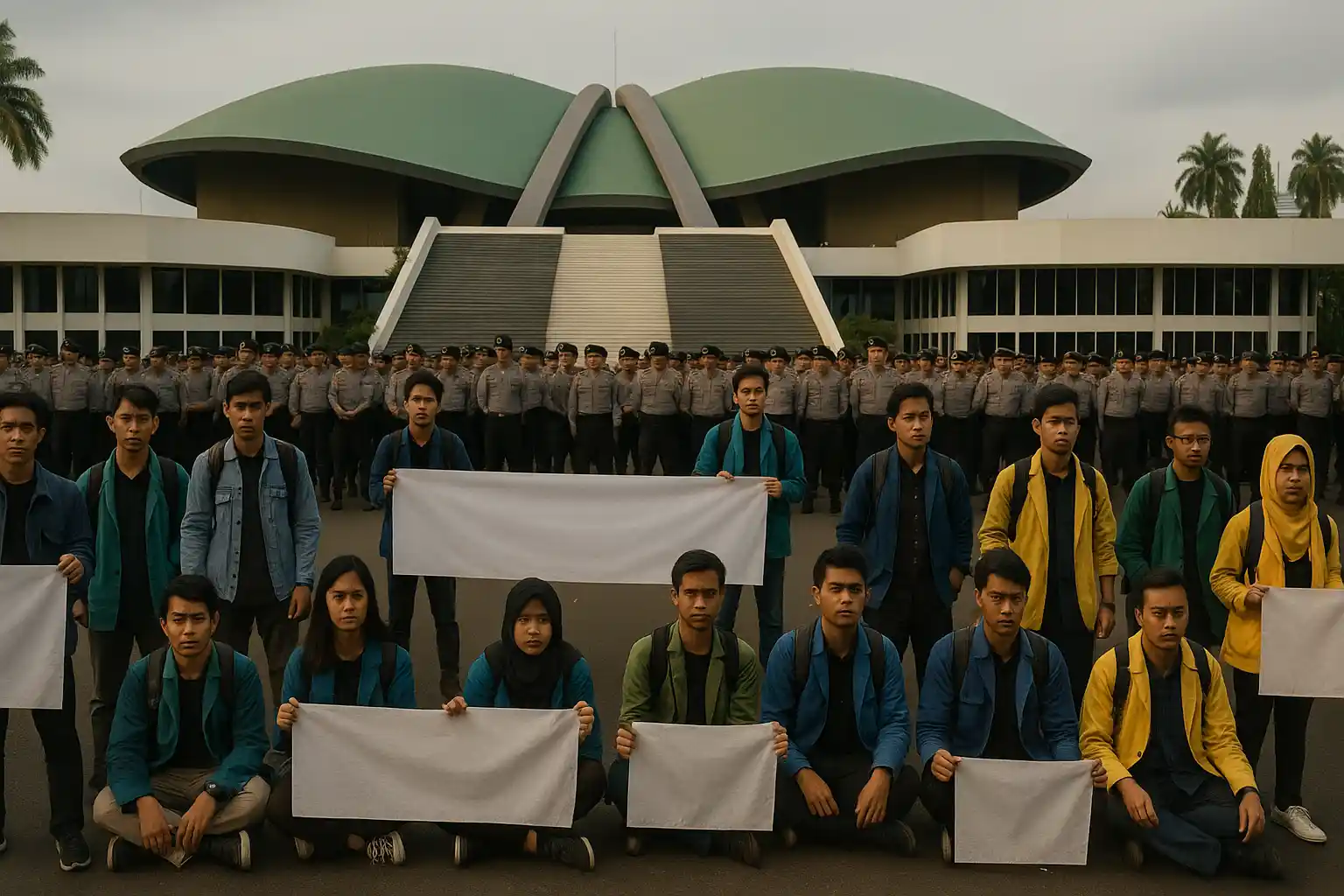 Mahasiswa Desak Pembebasan Pedemo di Senayan
