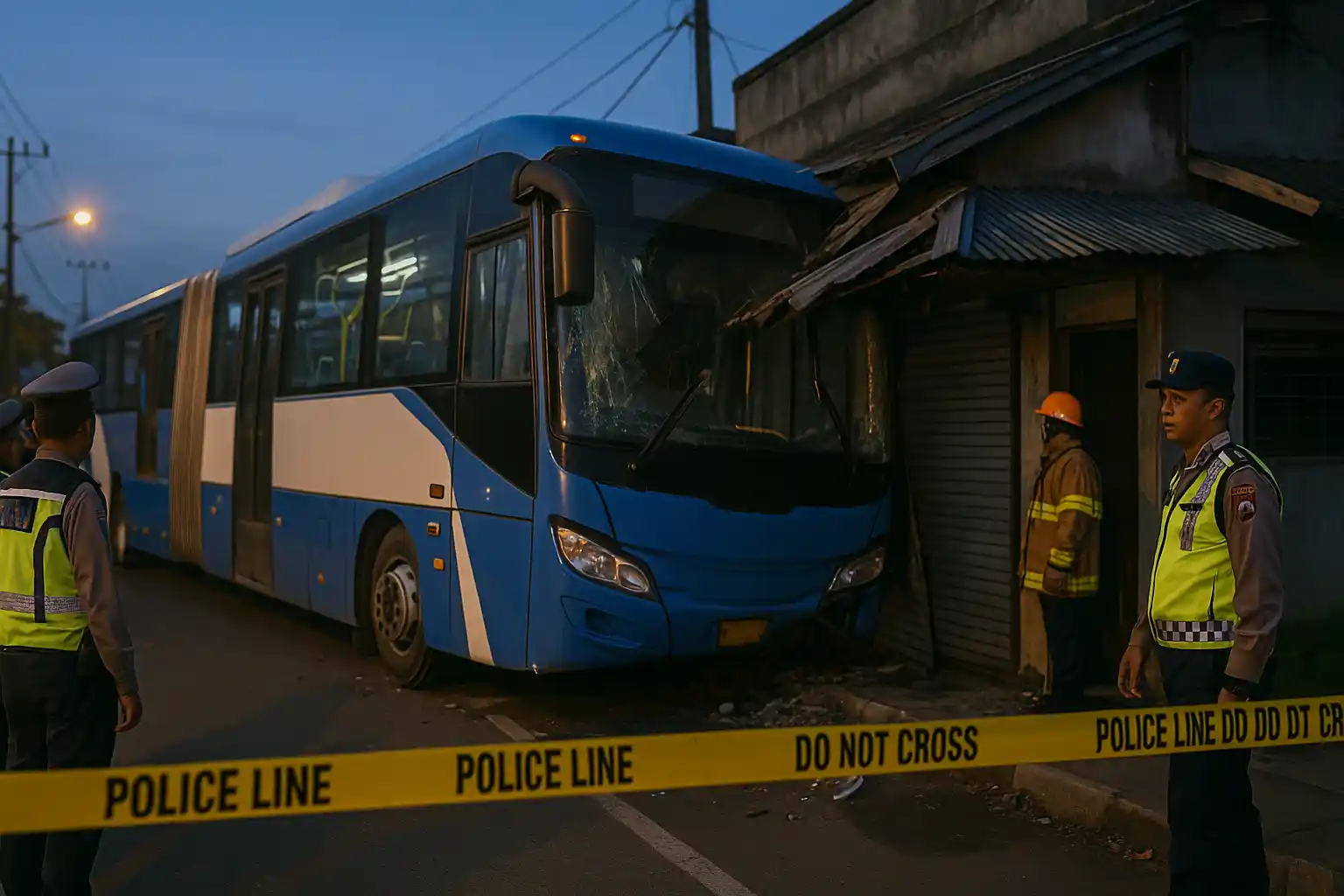 Tabrakan Bus Transjakarta di Cakung Lukai Enam