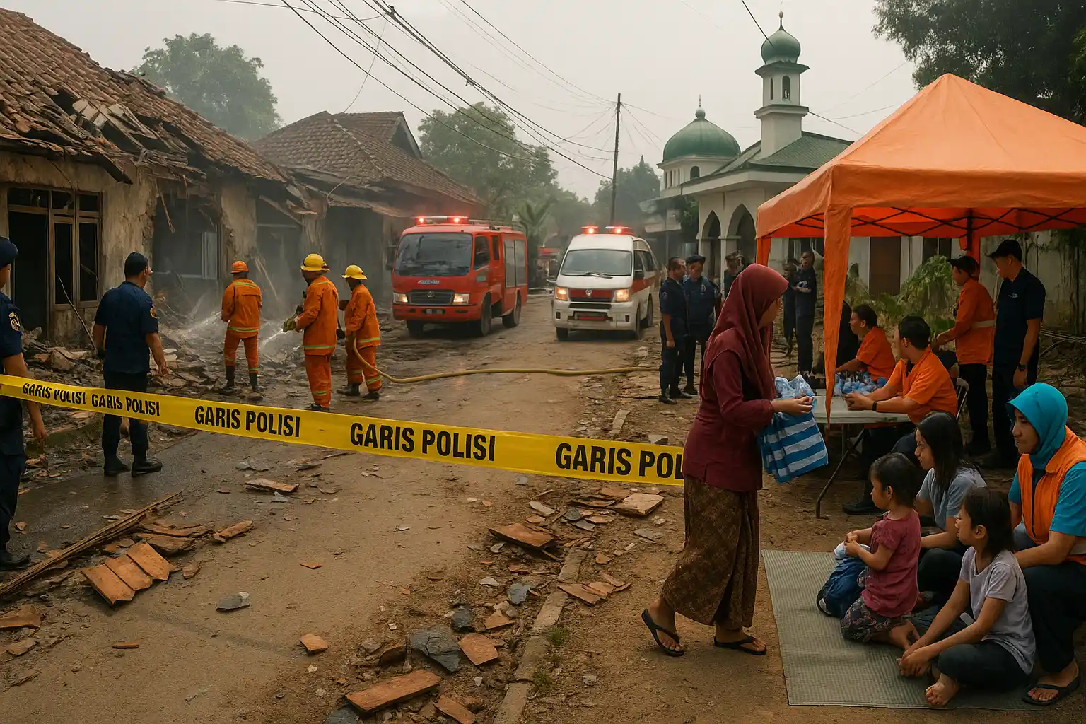 Update kondisi pengungsi ledakan Pamulang hari ini