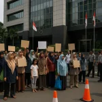 Aksi Stop MBG Geruduk Kantor BGN