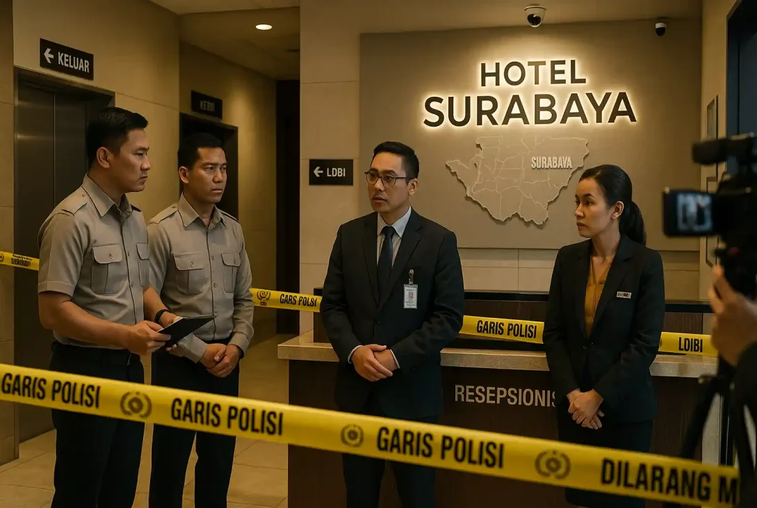 Pemeriksaan Hotel Surabaya Polisi Telusuri Kasus