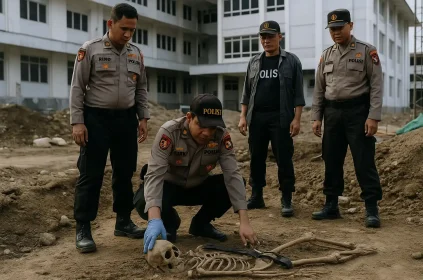 Penemuan Kerangka Polri Korban Tsunami Aceh 2004