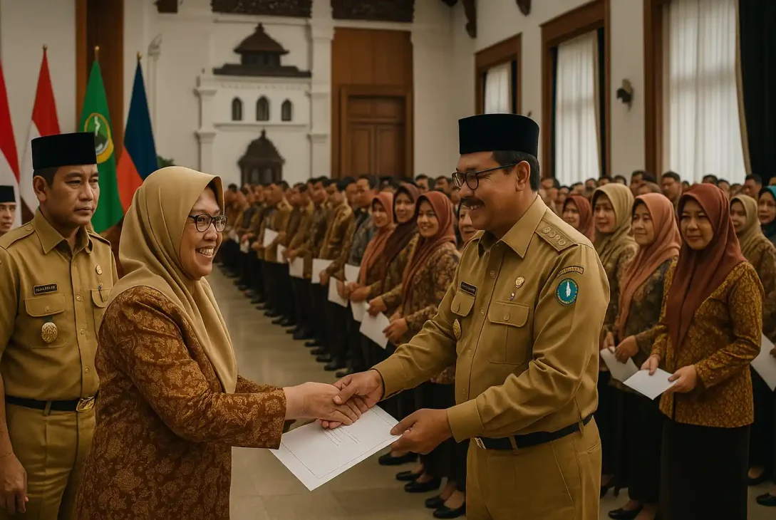 Rotasi Kepala Sekolah Jabar Dilantik di Gedung Sate