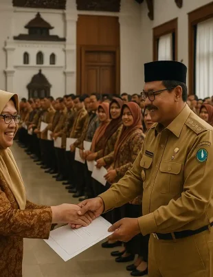 Rotasi Kepala Sekolah Jabar Dilantik di Gedung Sate