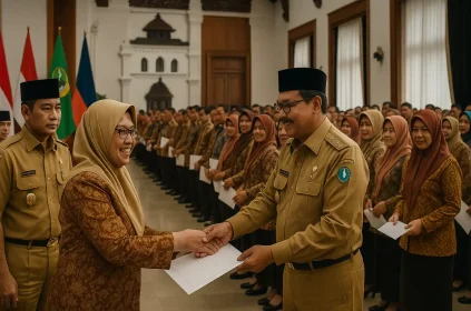 Rotasi Kepala Sekolah Jabar Dilantik di Gedung Sate