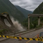 Ambruk Jembatan Hongqi di Sichuan China