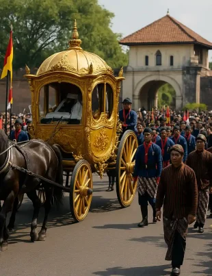 Kirab Rata Pralaya Iringi Pemakaman Pakubuwono XIII