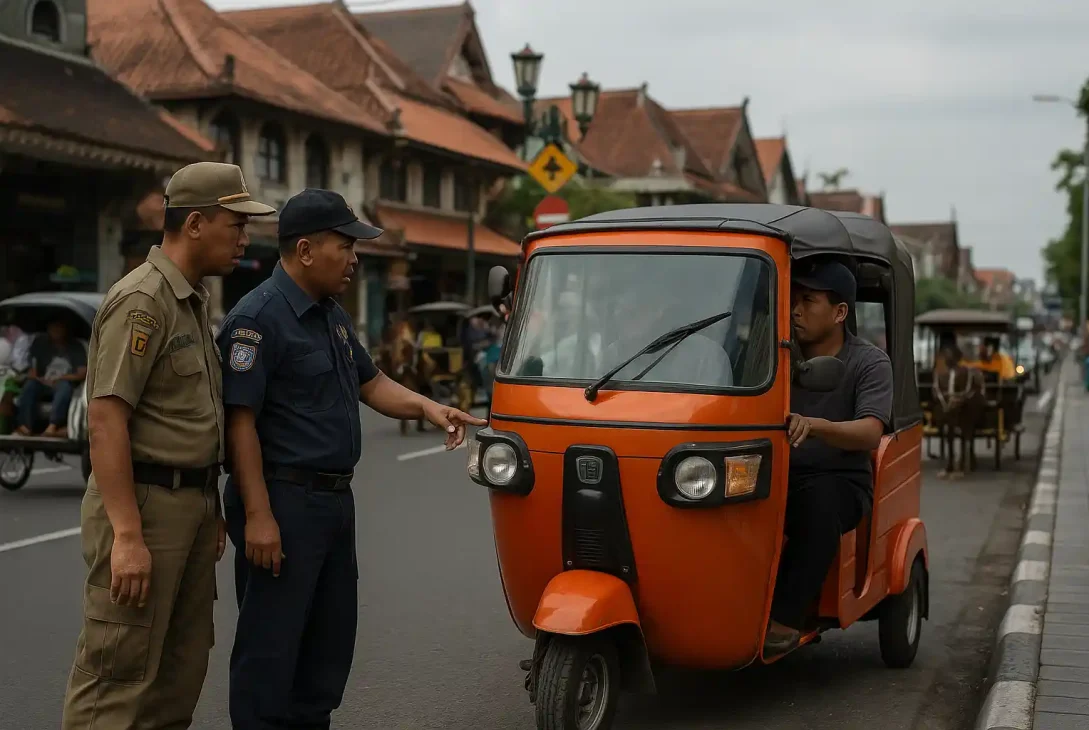 Larangan Bajaj Daring Yogya Berlaku di Kota Yogyakarta