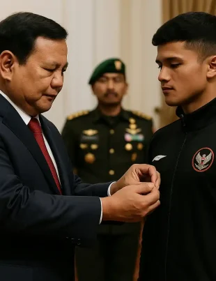 Penghargaan Militer Rizki Diangkat Letnan Dua TNI