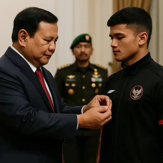 Penghargaan Militer Rizki Diangkat Letnan Dua TNI