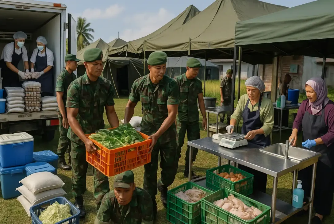 Penguatan Pasokan SPPG Didukung TNI AD dan BGN