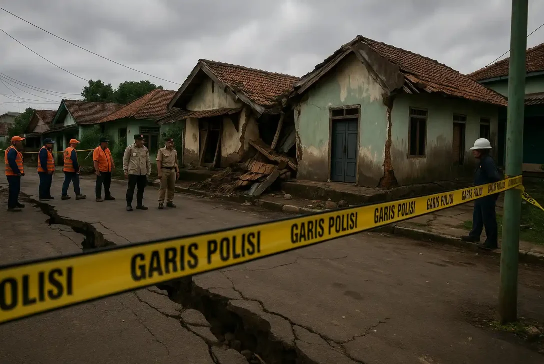 Pergerakan Tanah Jakarta Timur Rusak Lima Rumah