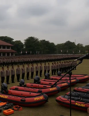 Siaga Bencana Polri dan Komitmen Kapolri di Depok