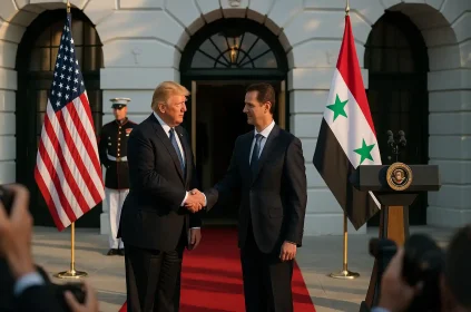 Trump Suriah Gedung Putih Cetak Momen Bersejarah