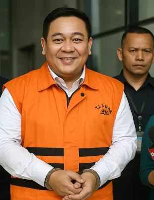 Bupati Lampung Tengah Goda Jurnalis Perempuan Di KPK