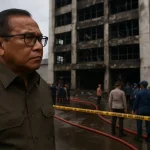 Kebakaran Gedung Kemayoran, Pramono Tinjau Lokasi