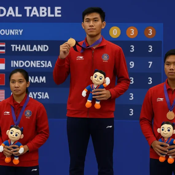 Klasemen Medali SEA Games Indonesia Naik ke Posisi Dua